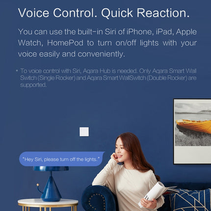 Xiaomi Youpin Aqara Interruptor de Pared Inteligente D1 800W
