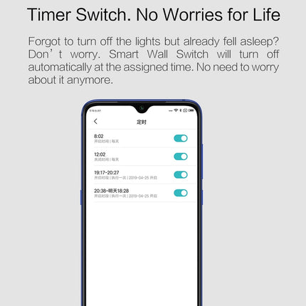 Xiaomi Youpin Aqara Interruptor de Pared Inteligente D1 800W