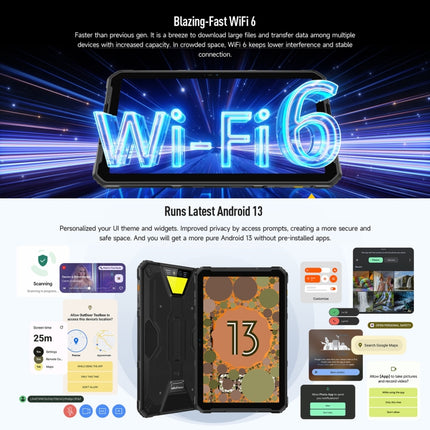 Ulefone Armor Pad 2 Tableta 16GB+256GB Android 13 Helio G99 4G Resistencia