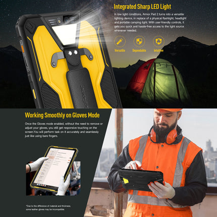 Ulefone Armor Pad 2 Tablet Rugged 11" 16GB RAM 256GB Android 13