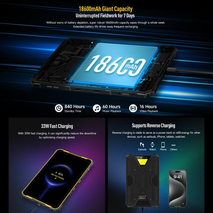 Ulefone Armor Pad 2 Tableta 16GB+256GB Android 13 Helio G99 4G Resistencia