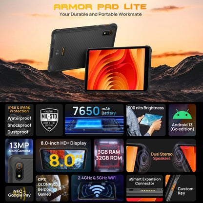 Ulefone Armor Pad Lite Tablet 3GB+32GB 8.0in Resistente by Ulefone