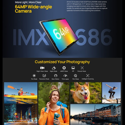 Ulefone Armor 24 Smartphone 4G 12GB+256GB Batería 22000mAh by Ulefone