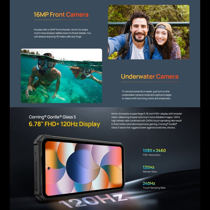 Ulefone Armor 24 Smartphone 4G 12GB+256GB Batería 22000mAh by Ulefone