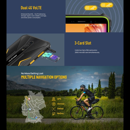 Ulefone Armor X12 Teléfono 3GB+32GB Desbloqueo Facial 4G