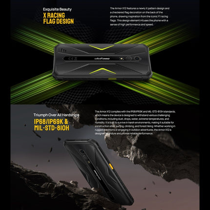 Ulefone Armor X12 Teléfono 3GB+32GB Desbloqueo Facial 4G