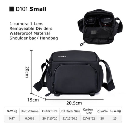 Cwatcun D101 Bolso Bandolera Para Cámara Ultraligero
