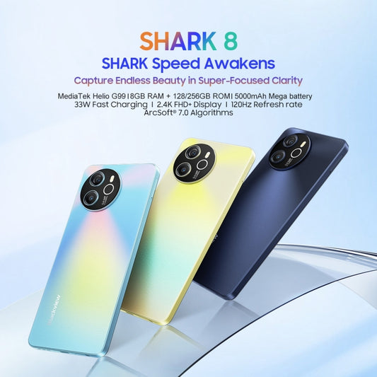 Blackview SHARK 8 Teléfono Inteligente Helio G99 8GB+256GB Android 13 4G by Blackview