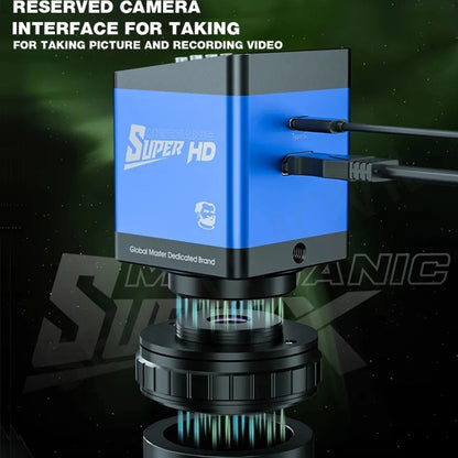 OptiMicros Microscopio Estéreo Trinocular Rotación 360