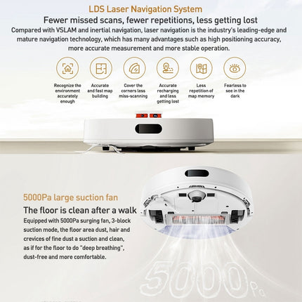 Xiaomi Mijia 3C Robot Aspirador 5000Pa 2 en 1 Blanco