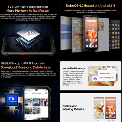 Blackview BV5300 Plus Phone 8GB+128GB IP68 4G Android13