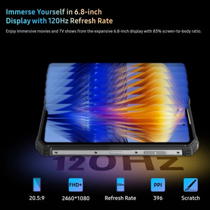 Oukitel WP19 Pro Smartphone 8GB+256GB 4G 6.8In Red by OUKITEL