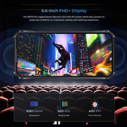 Oukitel WP33 Pro Rugged Teléfono 12GB+256GB 5G 22000mAh by OUKITEL