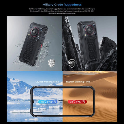 Oukitel WP33 Pro Rugged Teléfono 12GB+256GB 5G 22000mAh by OUKITEL