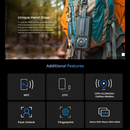 Oukitel WP33 Pro Rugged Teléfono 12GB+256GB 5G 22000mAh by OUKITEL