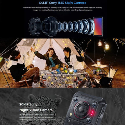 Oukitel WP33 Pro Rugged Teléfono 12GB+256GB 5G 22000mAh by OUKITEL