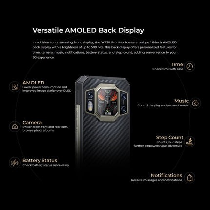 Oukitel WP30 Pro Smartphone 12GB+512GB 5G Batería 11000mAh by OUKITEL