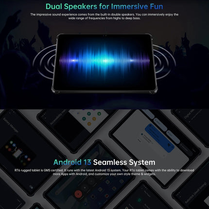OUKITEL RT6 Tableta Resistente IP68 IP69K 8GB+256GB 4G