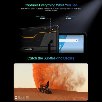 OUKITEL RT6 Tableta Resistente IP68 IP69K 8GB+256GB 4G