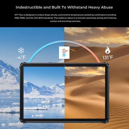 OUKITEL RT7 TITAN Tableta Robusta IP68 IP69K Duradera 8GB+256GB 4G