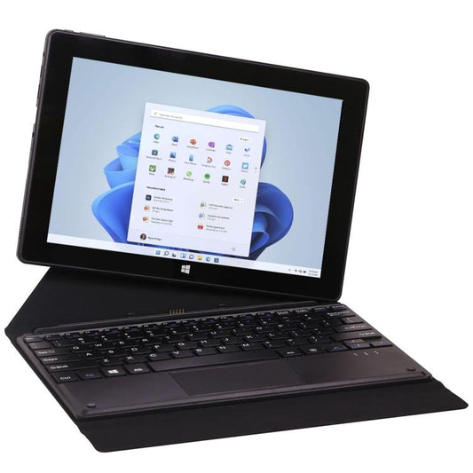 HONGSAMDE Tablet PC 2 en 1 de 10,1 pulgadas, Windows 11, Interl Gemini Lake N4120 Quad Core con teclado, 6GB+64GB, 8GB+128GB, 12GB+128GB