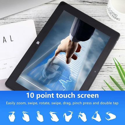 HONGSAMDE Tablet PC 10.1 pulgadas 8GB RAM 128GB Windows 11 con teclado negro