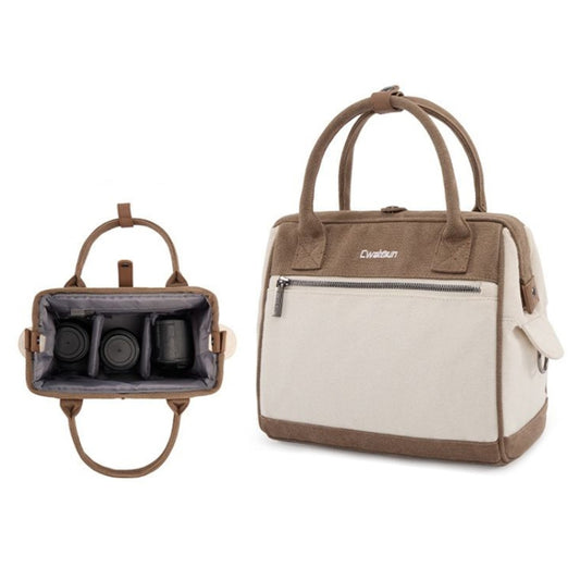Cwatcun D112 Bolso Para Cámara Lona Bandolera Ligero