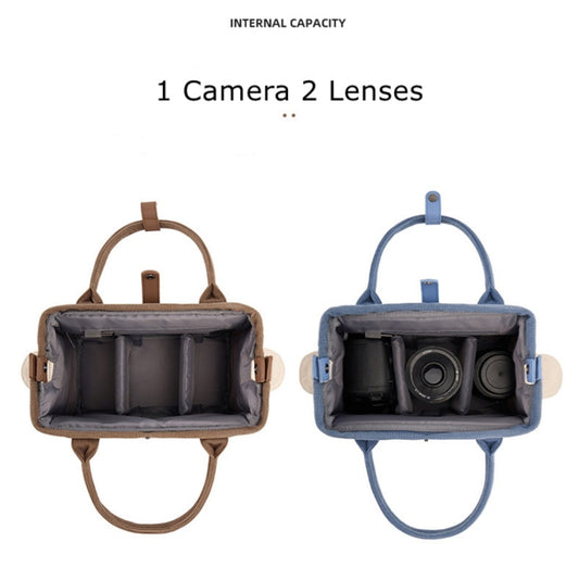 Cwatcun D112 Bolso Para Cámara Lona Bandolera Ligero