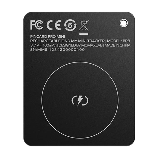 MOMAX PINCARD BR8 Tarjeta Antipérdida Find My Compatible