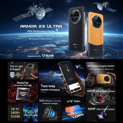 Ulefone Armor 23 Smartphone 12GB+512GB 5G NFC Resistente Al Agua