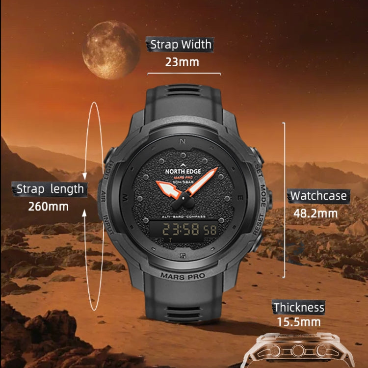 North Edge MarsPro Reloj Inteligente Para Deportes Impermeable 50 m