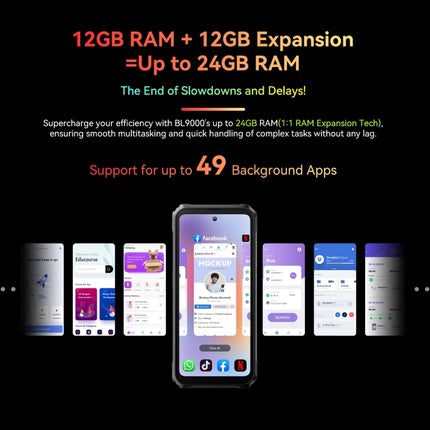 Blackview BL9000 Teléfono Inteligente IP68/IP69K MIL-STD-810H Android 13 5G