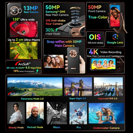 Blackview BL9000 Teléfono Inteligente IP68/IP69K MIL-STD-810H Android 13 5G