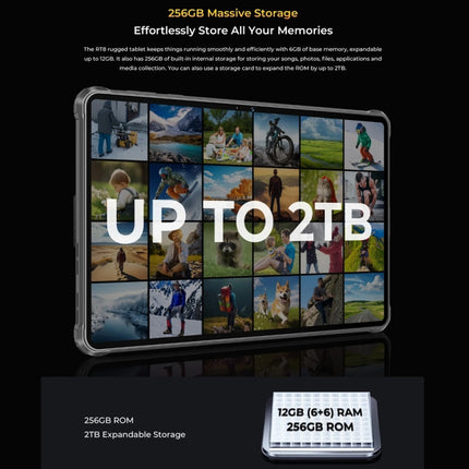 OUKITEL RT8 Tablet 6GB+256GB 4G Rugged Android 13 Global