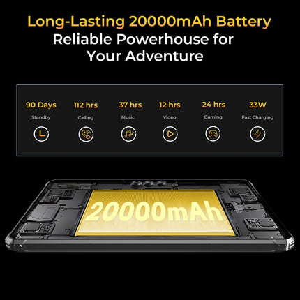 OUKITEL RT8 Tablet Rugged 11" 6GB 256GB Android 13 IP68/IP69K