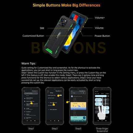 Oukitel WP32 Smartphone 12GB+128GB Batería 6300 mAh