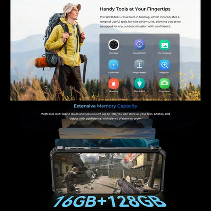 Oukitel WP36 Teléfono 12GB+128GB Batería 10600mAh 4G by OUKITEL
