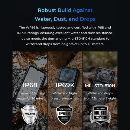 Oukitel WP36 Teléfono 12GB+128GB Batería 10600mAh 4G by OUKITEL