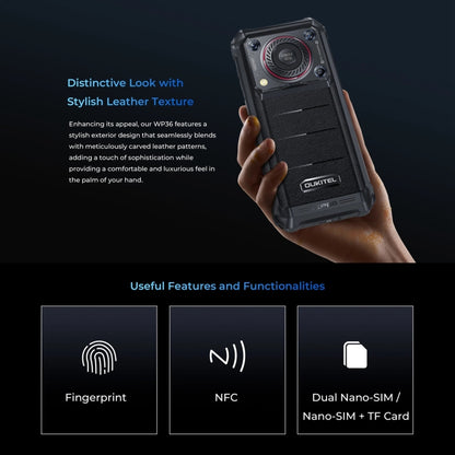 Oukitel WP36 Teléfono 12GB+128GB Batería 10600mAh 4G by OUKITEL