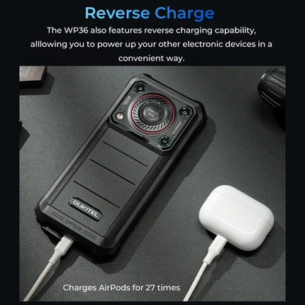 Oukitel WP36 Teléfono 12GB+128GB Batería 10600mAh 4G by OUKITEL