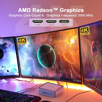 GXMO U58 Mini PC 16GB+512GB 8 Core Ryzen 7 5800U WiFi6E by GXMO