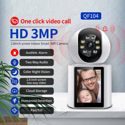 ESCAM QF104 Videollamada Cámara WiFi 3MP DetecciónHumanoide
