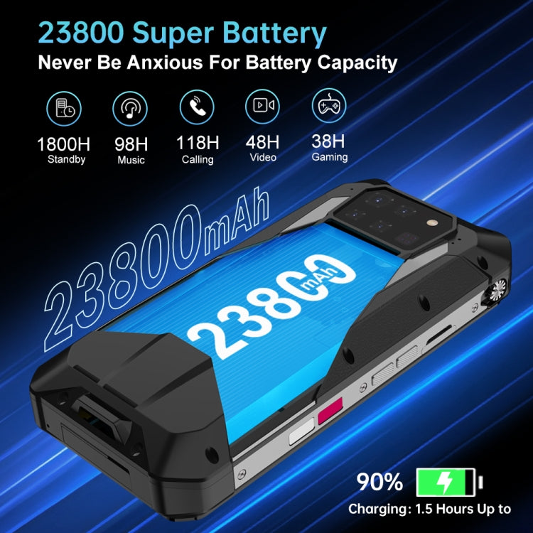 Unihertz Tank 3 Pro 5G/8849, Proyector, Cámara de 200MP, Visión nocturna, Batería de 23800mAh, 6,79 pulgadas Android 13 Dimensity 8200 Octa Core, Red: 5G, 16GB+512GB, 18GB+512GB