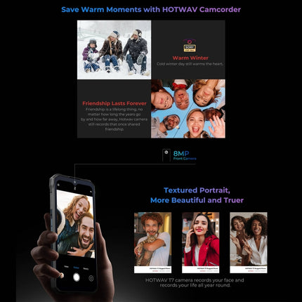 HOTWAV T7 Teléfono 4GB+128GB Batería 6280mAh 4G Android 13