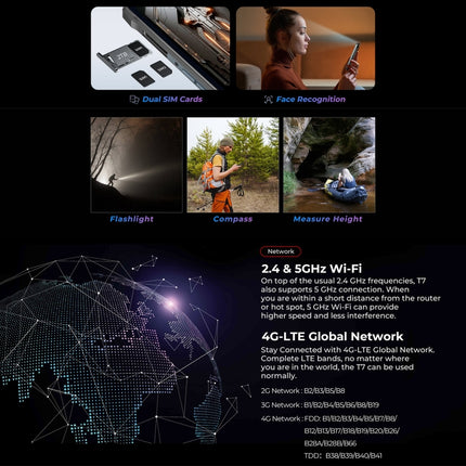 HOTWAV T7 Teléfono 4GB+128GB Batería 6280mAh 4G Android 13