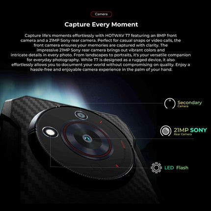 HOTWAV T7 Teléfono 4GB+128GB Batería 6280mAh 4G Android 13