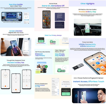 Blackview COLOR 8 Smartphone 8GB+128GB 4G Biometría