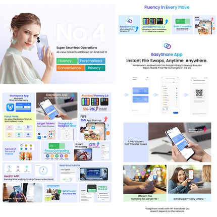 Blackview COLOR 8 Smartphone 8GB+128GB 4G Biometría