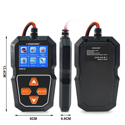 KONNWEI KW218 Probador De Batería Automóvil Pantalla 2,4