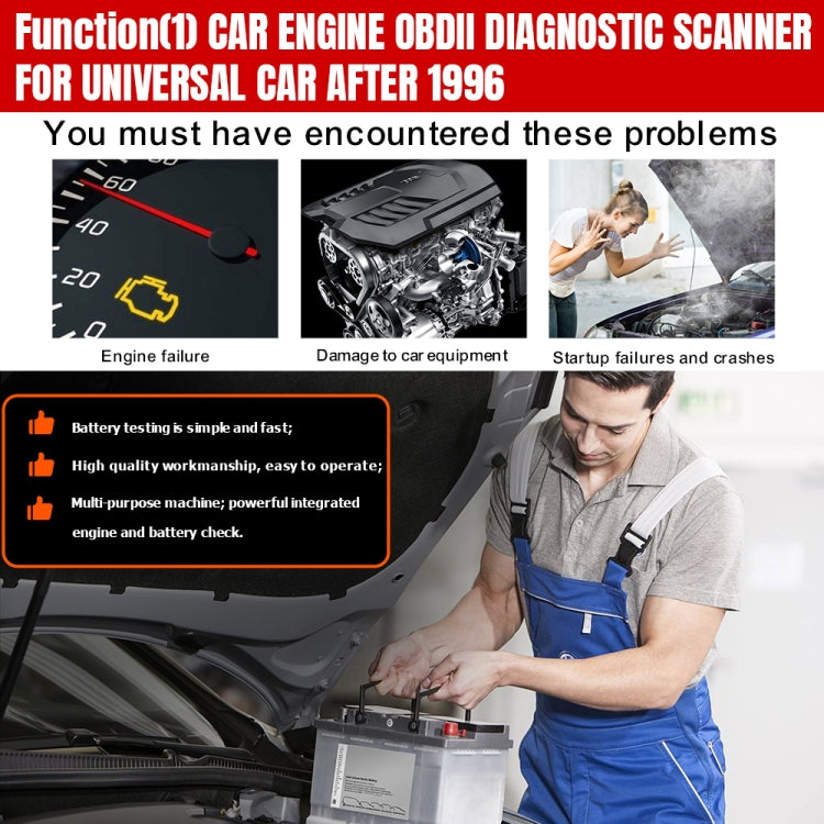 KONNWEI KW851 Escáner OBDII 2 En 1 Reinicio Luz Servicio Aceite Automotriz